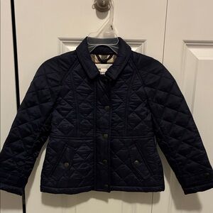 🤩 NWT Authentic Burberry Kids Navy Quilted Jacket